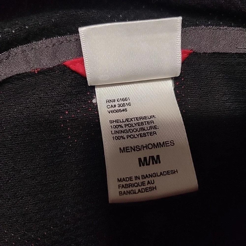 The North Face Jacket Mens Medium Red Windbreaker Stow Pocket Full Zip Hiking
